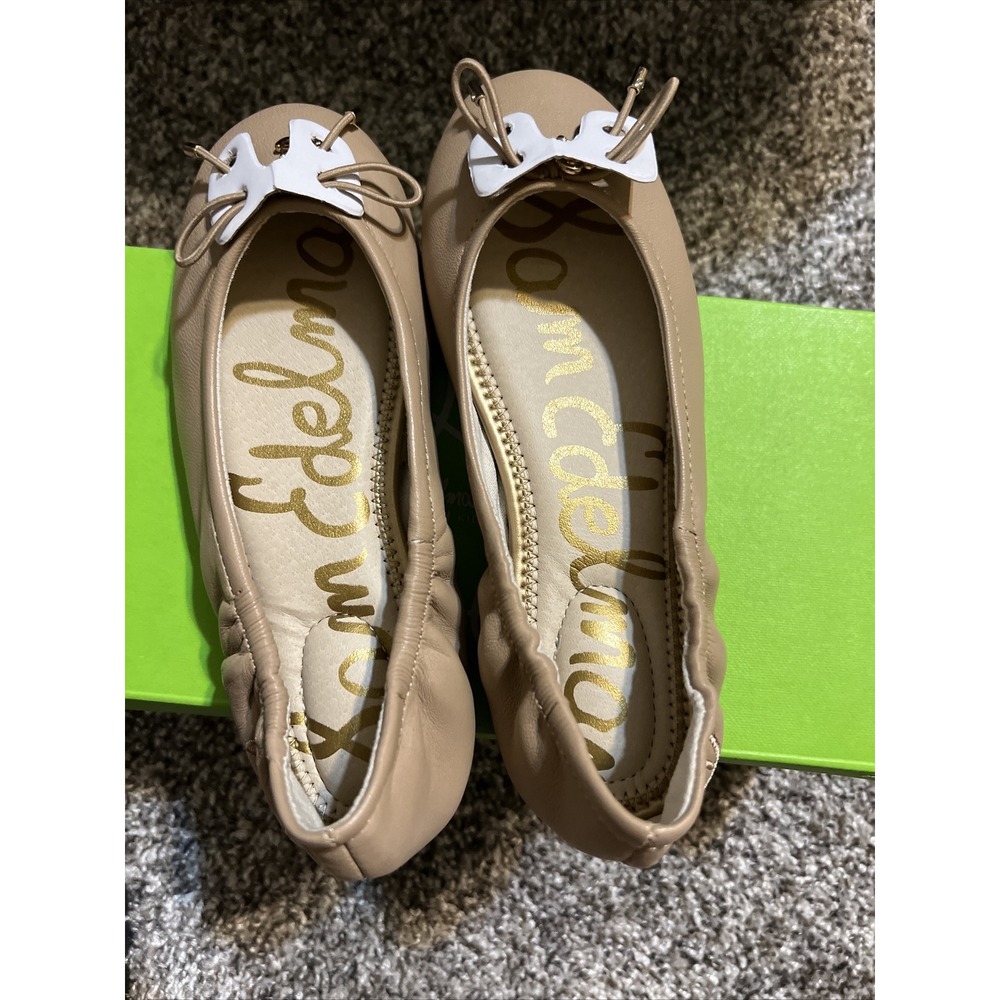 Sam Edelman Felicia Mini Beigelea‎ Ballet Flat Size Children's  Size 1